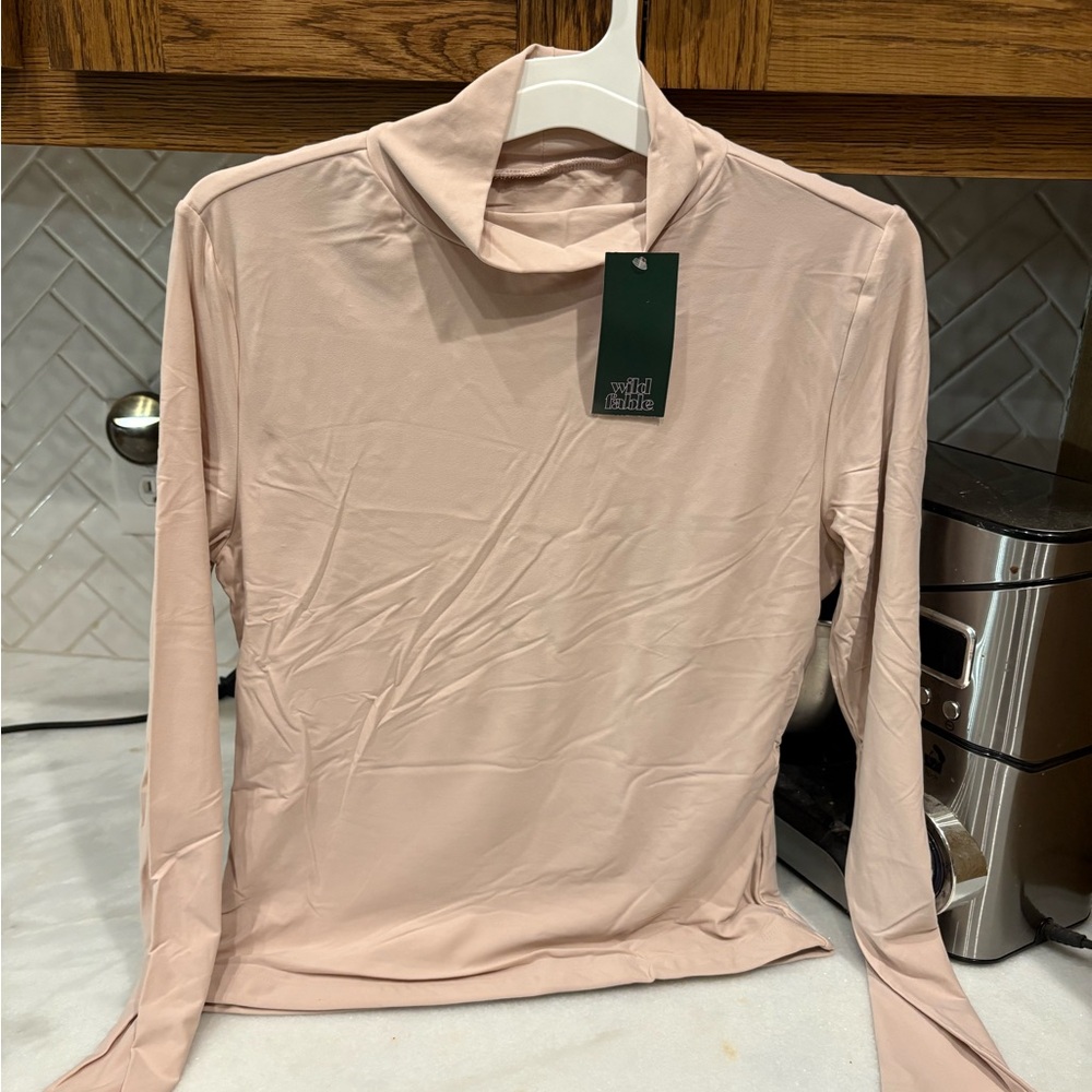 Wild Fable Women's Blush Long Sleeve Tee
